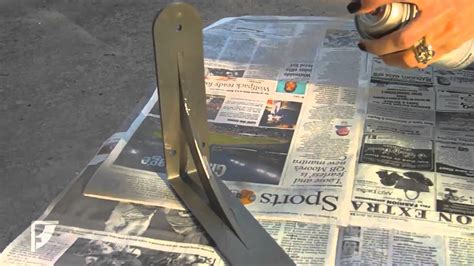 how to paint steel brackets